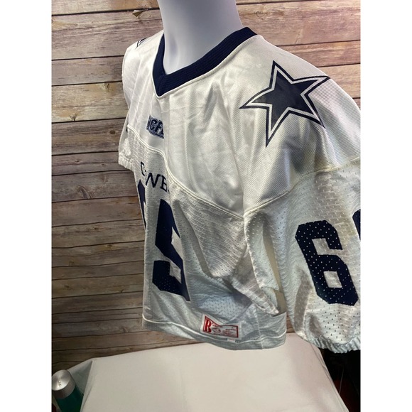 Dallas Cowboys Jersey Youth Large #65 Short Sleeve Football White Blue - Picture 10 of 11